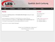 Tablet Screenshot of les-consulting.com